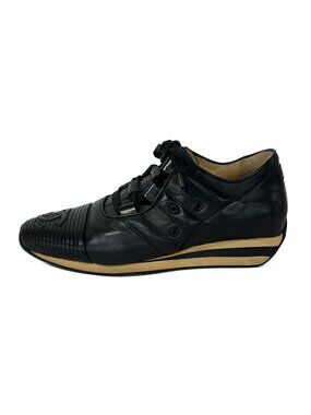 Chanel Sneakers 6 B Black CC Logo